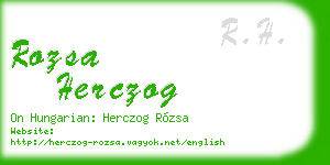 rozsa herczog business card